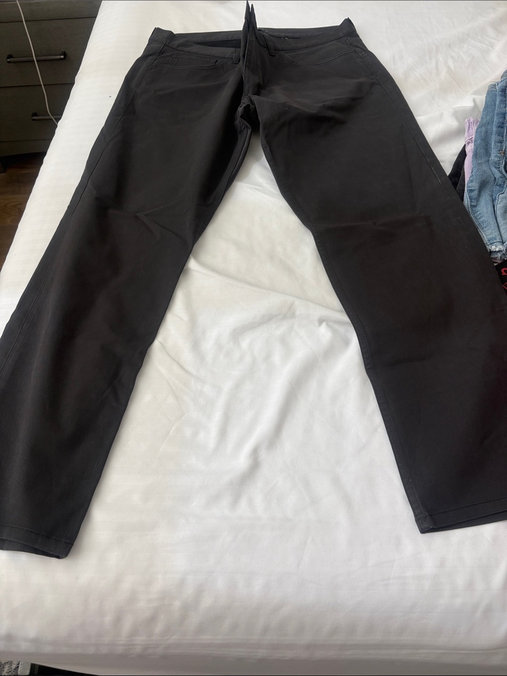 Theory Black Slim Straight Chinos